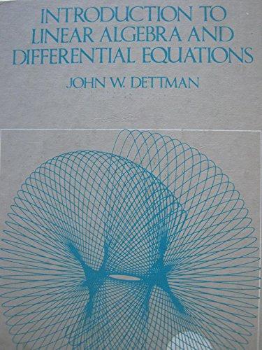 Book Introduction to linear algebra and differential equations free