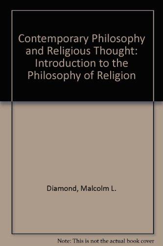 Book Contemporary Philosophy And Religious Thought: An Introduction To The Philosophy Of Religion free