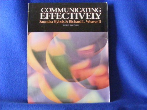 Book Communicating Effectively free