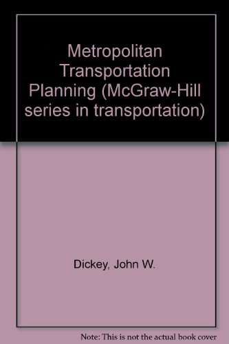 Book Metropolitan Transportation Planning (McGraw-Hill Series in Transportation) free
