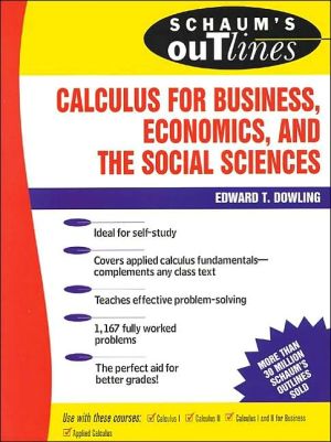 Book Schaum's Outline of Calculus for Business, Economics, and The Social Sciences free
