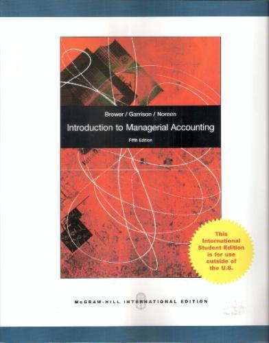 Book Introduction To Managerial Accounting free