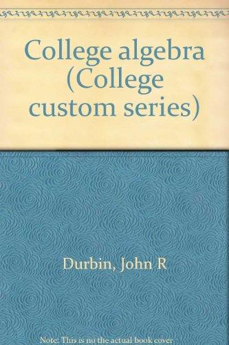 Book College Algebra (college Custom Series) free