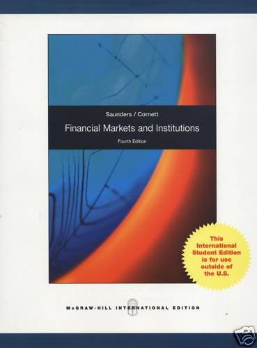 Book Financial Markets and Institutions. Anthony Saunders, Marcia Millon Cornett free