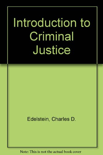 Book An Introduction To Criminal Justice free
