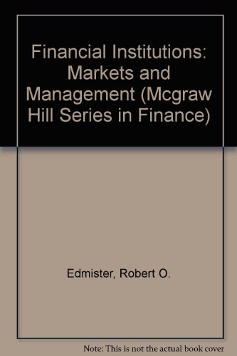 Book Financial Institutions: Markets And Management (mcgraw Hill Series In Finance) free