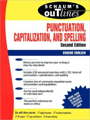 Book Schaum's Outline of Punctuation, Capitalization & Spelling free