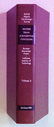 Book Higher Transcendental Functions Volume II [ 2 Two ] ( Bateman Manuscript Project ) free