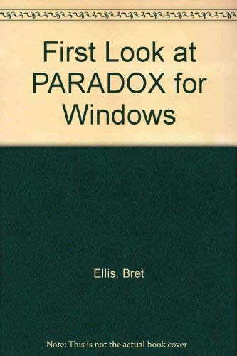 Book First Look At Paradox For Windows free