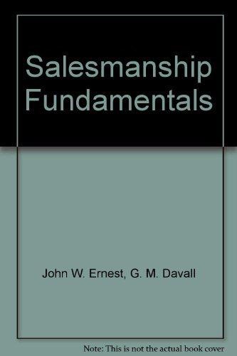 Book Salesmanship Fundamentals: Creative Selling For Today's Market free