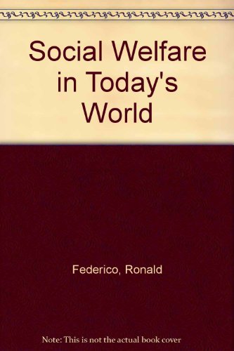 Book Social Welfare in Today's World free