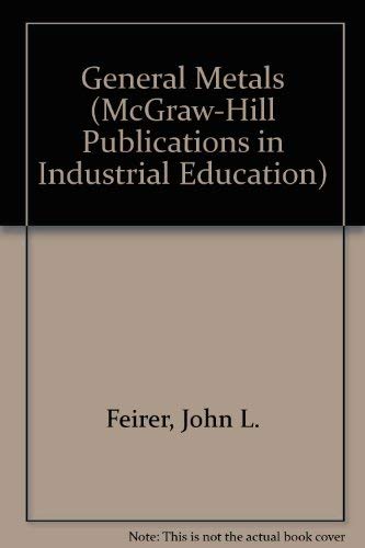 Book General Metals, Study Guide, (McGraw-Hill Publications in Industrial Education) free