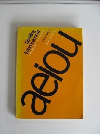 Book Spelling Improvement: A Program For Self-instruction free