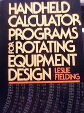 Book Handheld Calculator Programs For Rotating Equipment Design free
