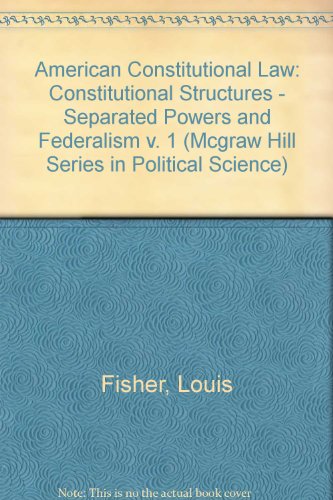 Book American Constitutional Law (McGraw Hill Series in Political Science) free