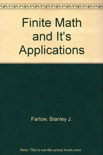 Book Student's Solutions Manual to Accompany Finite Mathematics and Its Applications free
