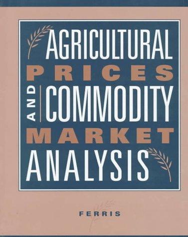 Book Agricultural Prices and Commodity Market Analysis free