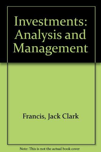 Book Investments: Analysis and Management (McGraw-Hill Series in Energy, Combustion, and Environment) free