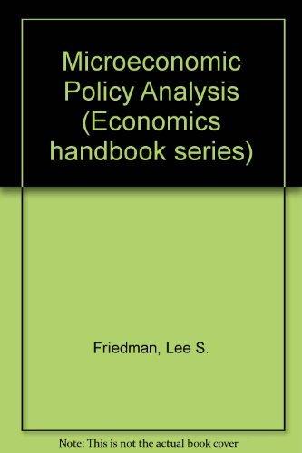 Book Microeconomic Policy Analysis free