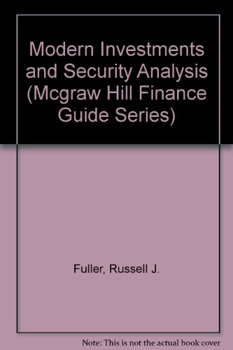 Book Modern Investments and Security Analysis (MCGRAW HILL FINANCE GUIDE SERIES) free