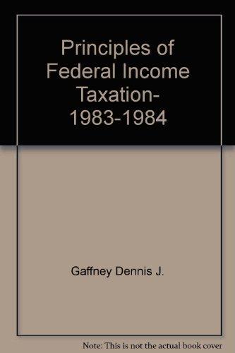 Book Principles Of Federal Income Taxation free