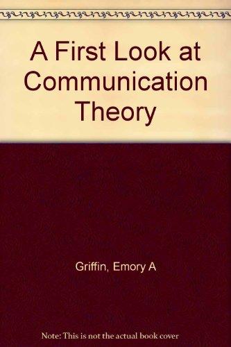 Book First Look at Communication Theory free