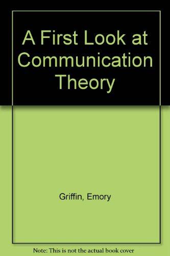 Book A First Look at Communication Theory free