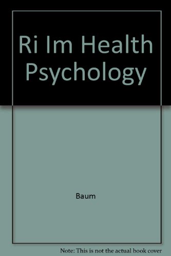 Book Instructor's Manual: Im Health Psychology free