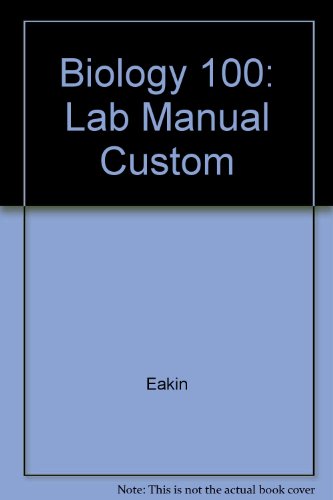 Book Biology 100: Lab Manual Custom free