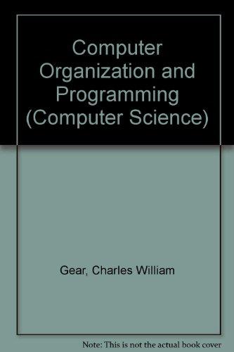 Book Computer organization and programming (McGraw-Hill computer science series) free