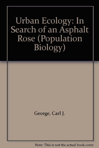 Book Urban ecology: in search of an asphalt rose (McGraw-Hill series in population biology) free