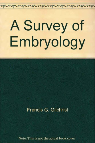 Book A Survey Of Embryology free