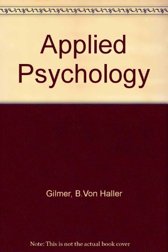 Book Applied Psychology; Adjustments In Living And Work free
