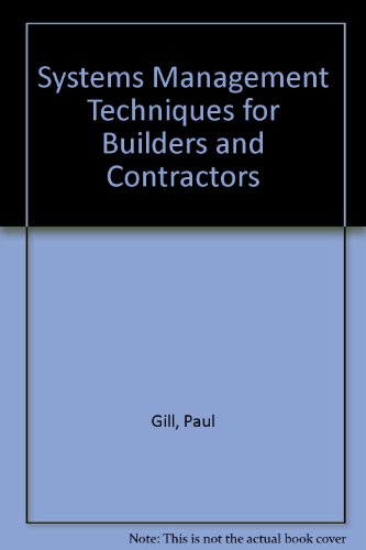 Book Systems Management Techniques For Builders And Contractors free