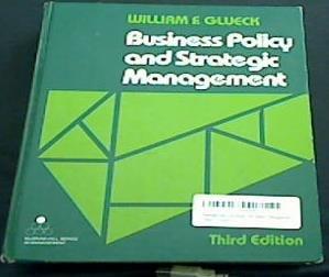 Book Business Policy and Strategic Management (McGraw-Hill Series in Management) free