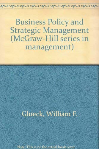Book Business policy and strategic management (McGraw-Hill series in management) free
