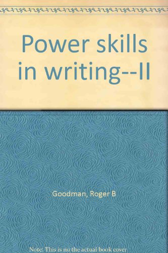 Book Power skills in writing--II free