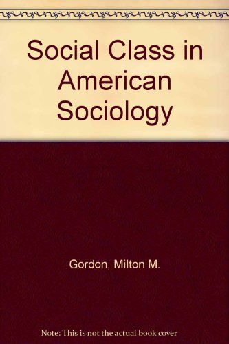 Book Social Class In American Sociology free