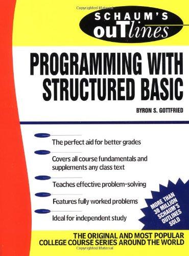 Book Schaum's Outline of Programming with Structured BASIC free