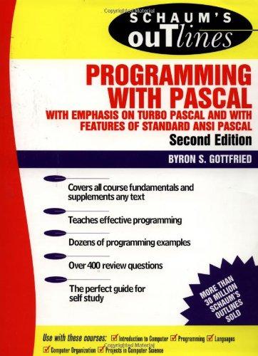 Book Schaum's Outline of Programming with Pascal free