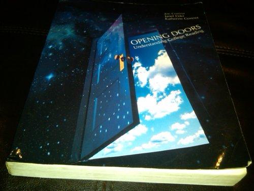 Book Opening Doors: Understanding College Reading free