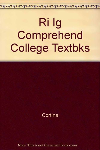 Book Instructor's Guide: Ig Comprehend College Textbks free
