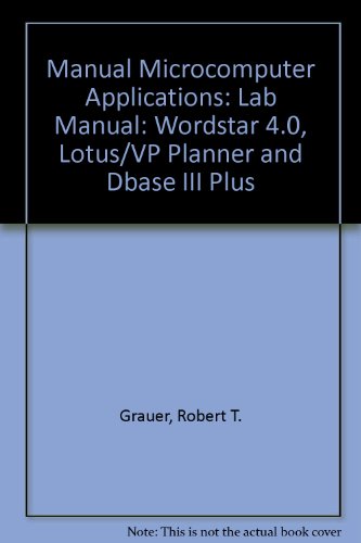 Book Manual Microcomputer Applications free