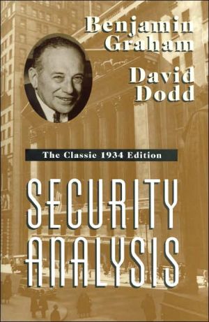 Book Security Analysis: The Classic 1934 Edition free