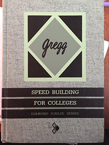 Book Gregg Speed Building For Colleges, Diamond Jubilee Series free