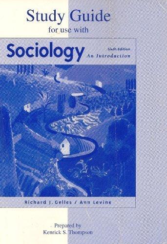 Book Study Guide for use with Sociology free