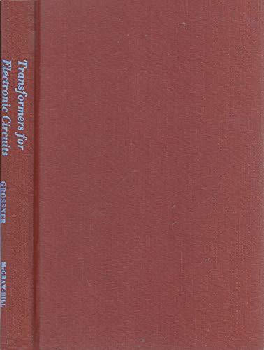 Book Transformers For Electronic Circuits free