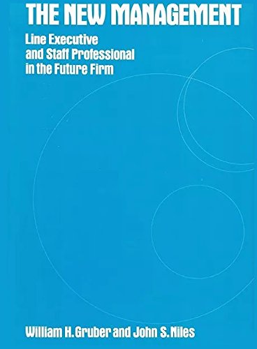 Book The New Management: Line Executive And Staff Professional In The Future Firm free