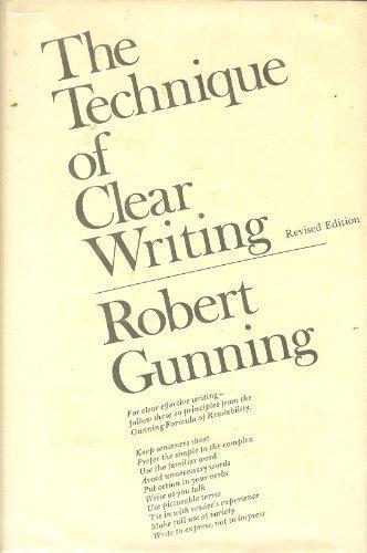 Book The Technique of Clear Writing. free