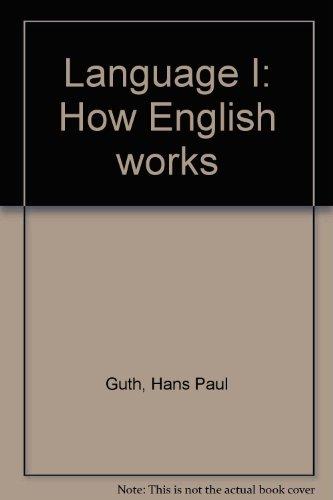 Book Language I: How English Works free